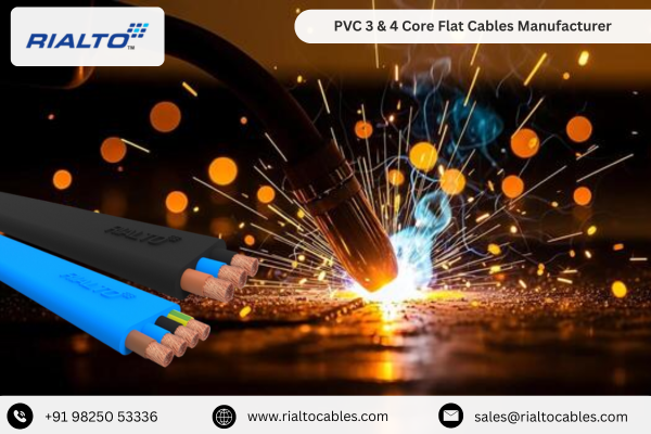PVC 3 & 4 Core Flat Cables Manufacturer