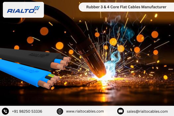 Rubber 3 & 4 Core Flat Cables Manufacturer